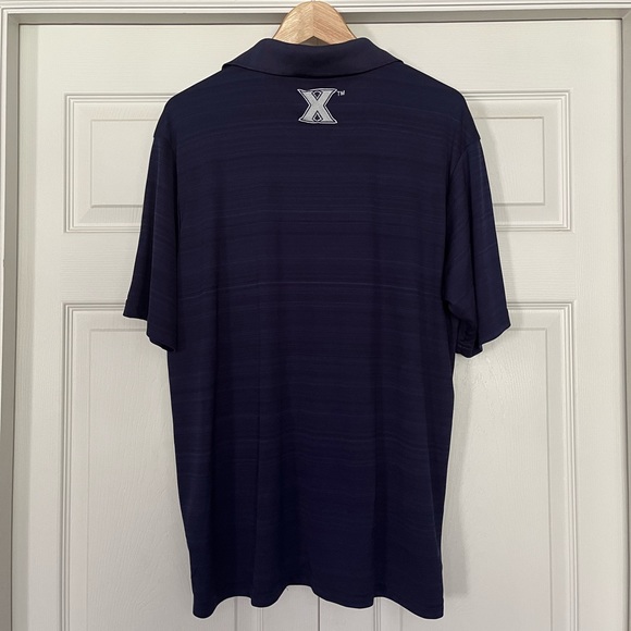 {Champion} Xavier University Musketeers Short Sleeve Polo in Navy - Mens Large - Picture 6 of 12